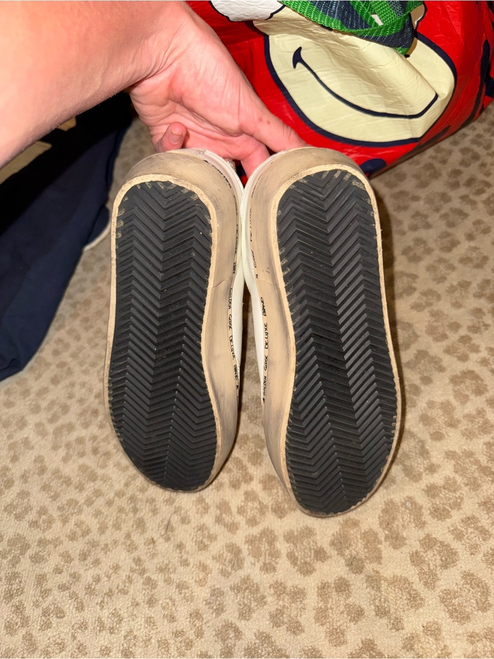 Golden Goose White Sneakers with Gold Star Accent - Picture 5 of 5